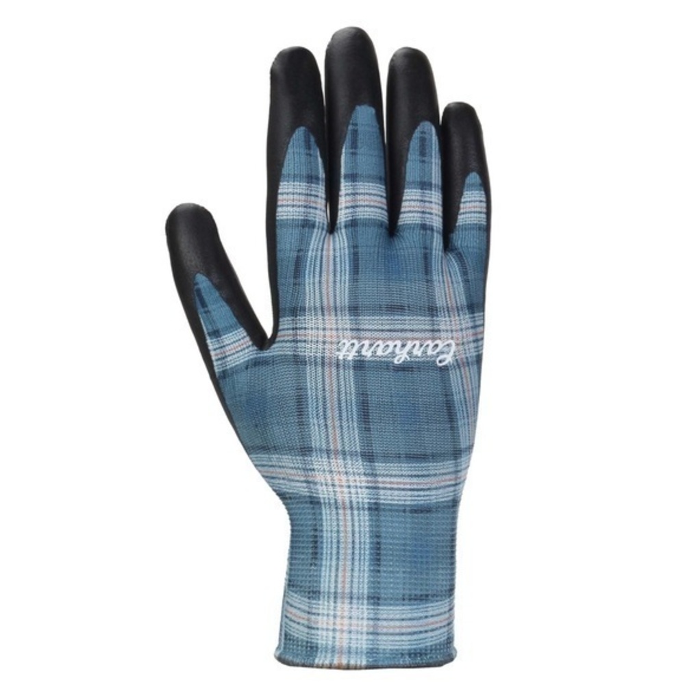NWT Carhartt Women’s Nitrile Dipped Plaid All Purpose Grip Gloves